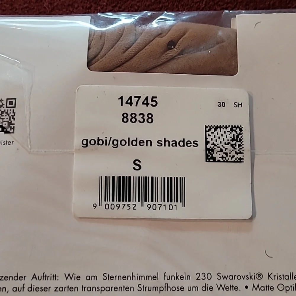 Wolford Stocking Denier 20 Crystal Affair Small Gobi/Golden shades New